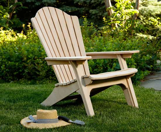 Adirondack chair made from Acre